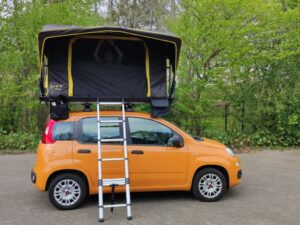 Fiat Panda mit Dachzelt Lazy Tent