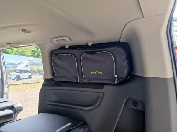 Window bag Ford Tourneo Custom anthracite passenger side of LAYZEE and Pongobag